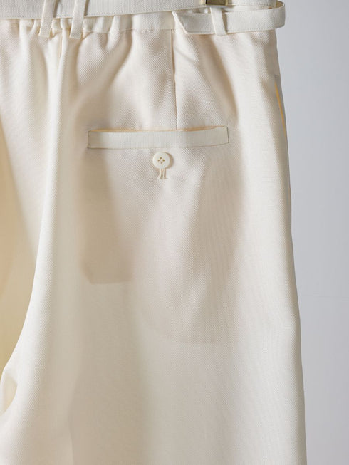 【 予約:2月中旬 】ベルト付きタックワイドPT /M261-33003