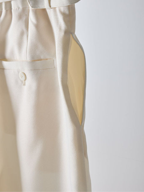 【 予約:2月中旬 】ベルト付きタックワイドPT /M261-33003