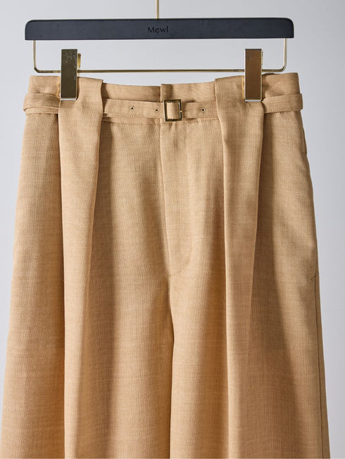 【 予約:2月中旬 】ベルト付きタックワイドPT /M261-33003