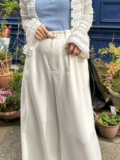 【 予約:2月中旬 】ベルト付きタックワイドPT /M261-33003