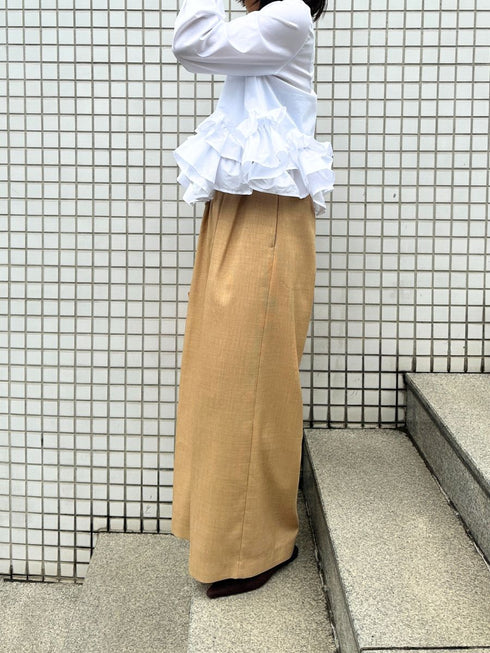 【 予約:2月中旬 】ベルト付きタックワイドPT /M261-33003