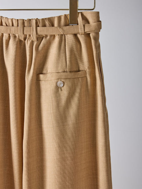 【 予約:2月中旬 】ベルト付きタックワイドPT /M261-33003