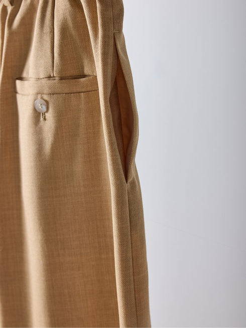 【 予約:2月中旬 】ベルト付きタックワイドPT /M261-33003