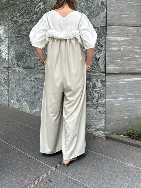 【 予約:2月中旬 】バブルフリルサロペット /M261-33007