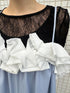 【 予約:2月中旬 】バブルフリルサロペット /M261-33007