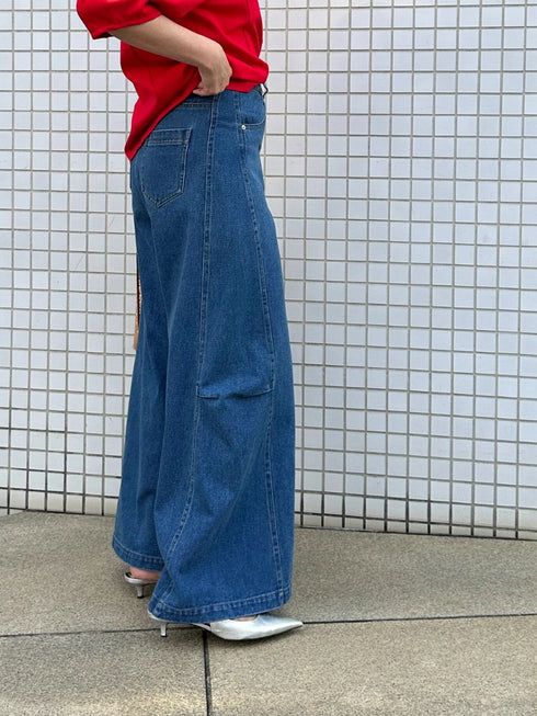 【 予約:2月中旬 】スーパーワイドデニム /M261-33017