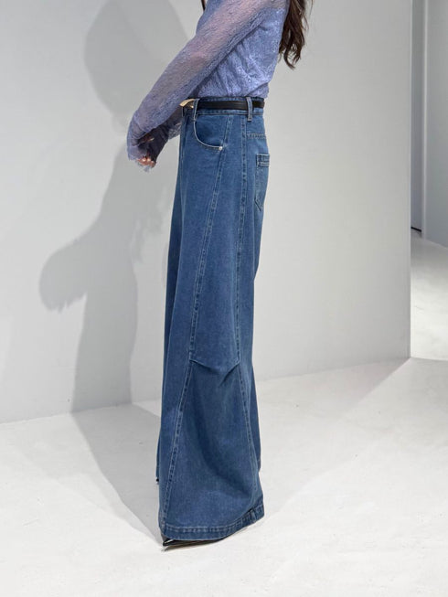 【 予約:2月中旬 】スーパーワイドデニム /M261-33017