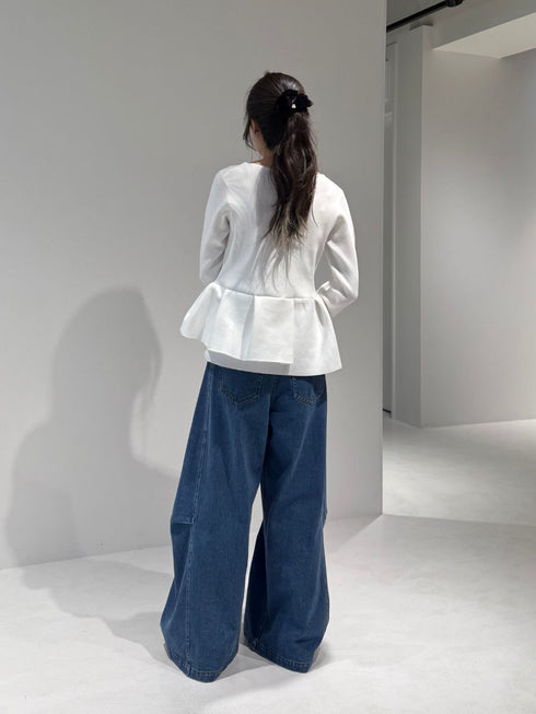 【 予約:2月中旬 】スーパーワイドデニム /M261-33017