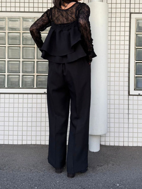 【 予約:2月中旬 】リネンライクストレートPT /M261-33016