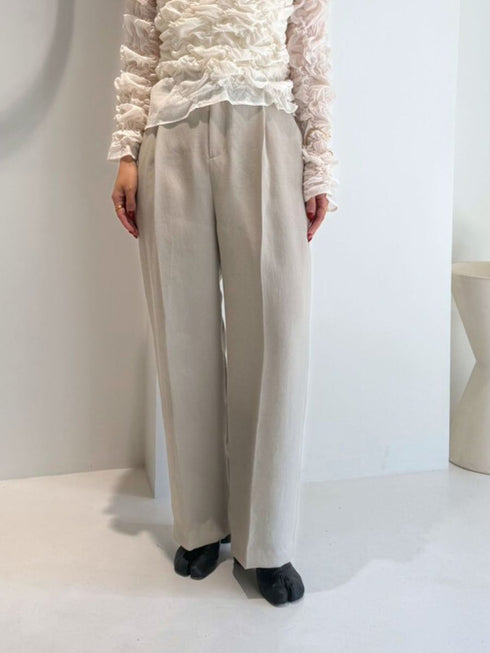 【 予約:2月中旬 】リネンライクストレートPT /M261-33016