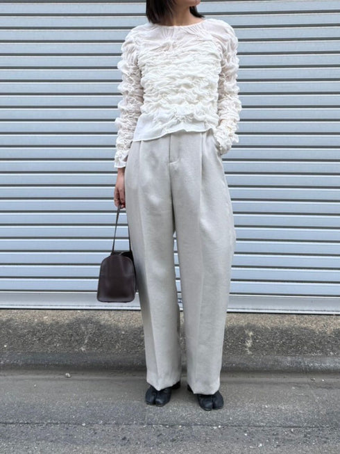 【 予約:2月中旬 】リネンライクストレートPT /M261-33016