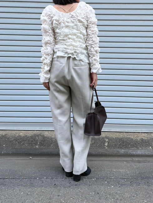 【 予約:2月中旬 】リネンライクストレートPT /M261-33016