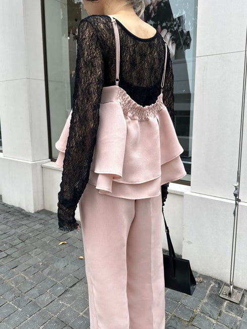 【 予約:2月中旬 】リネンライクストレートPT /M261-33016