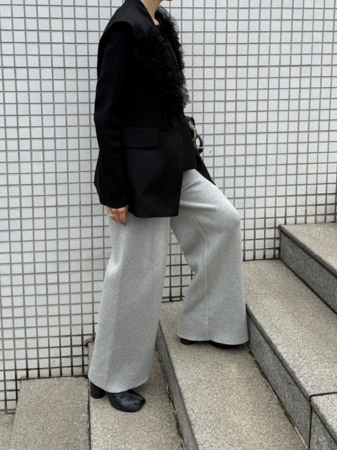 【 予約:2月中旬 】スウェットライクニットPT /M261-33026