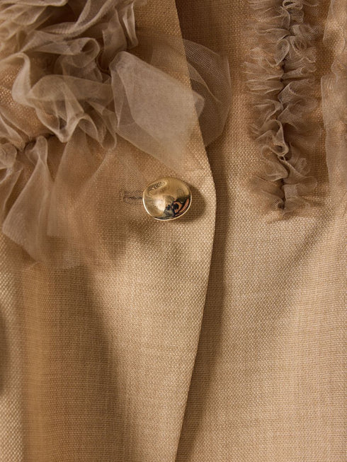 【 予約:2月中旬 】チュールフリルベスト /M261-43001