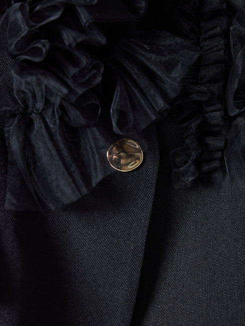 【 予約:2月中旬 】チュールフリルベスト /M261-43001