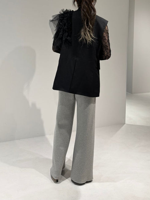 【 予約:2月中旬 】チュールフリルベスト /M261-43001