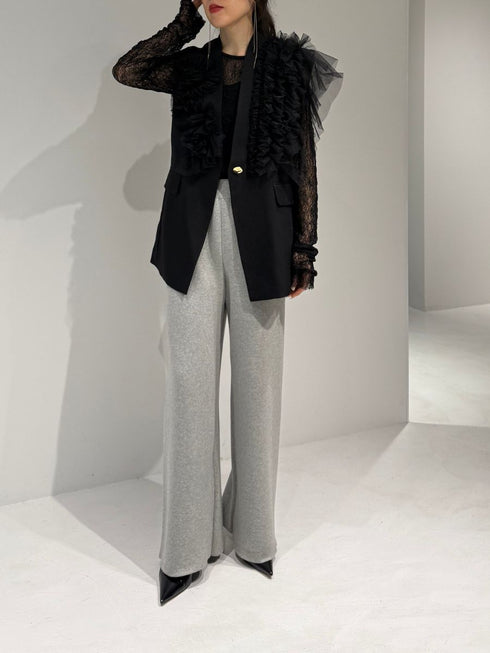 【 予約:2月中旬 】チュールフリルベスト /M261-43001