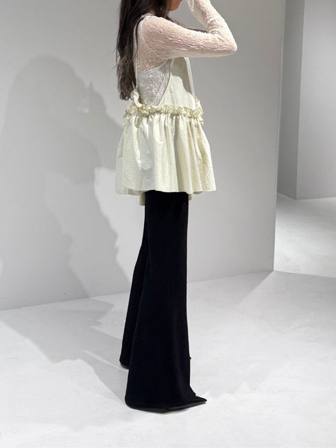 【 予約:2月中旬 】アシメティアードキャミ /M261-13013