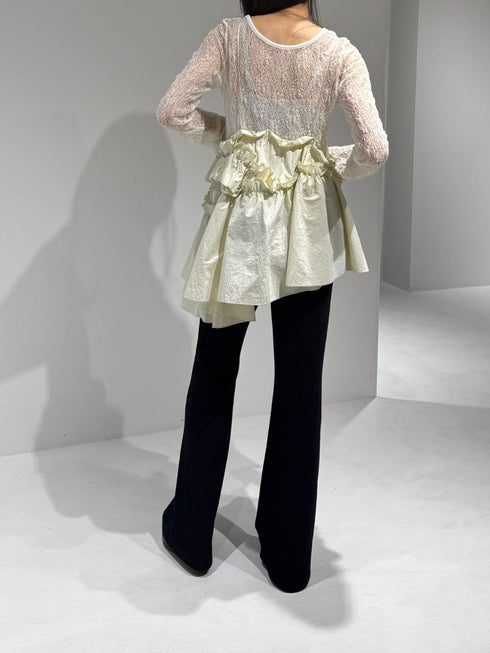 【 予約:2月中旬 】アシメティアードキャミ /M261-13013