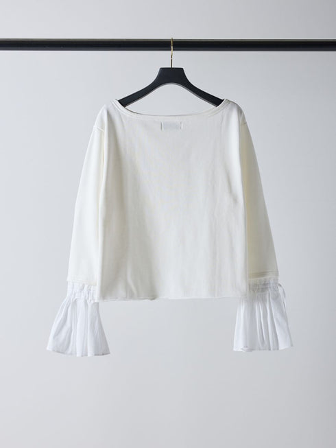 【 予約:2月中旬 】オフショルシャツスリーブスウェット /M261-83011