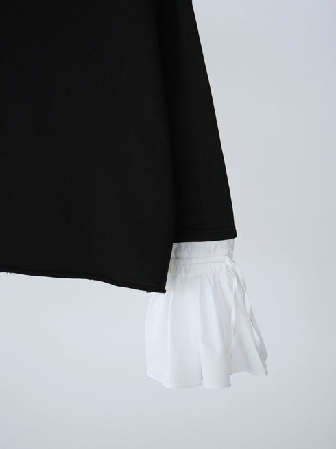 【 予約:2月中旬 】オフショルシャツスリーブスウェット /M261-83011