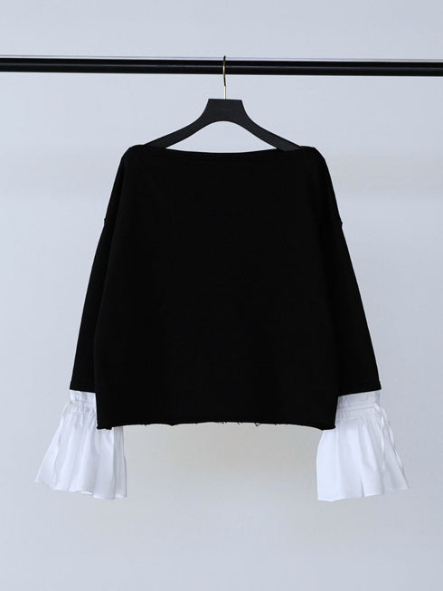 【 予約:2月中旬 】オフショルシャツスリーブスウェット /M261-83011