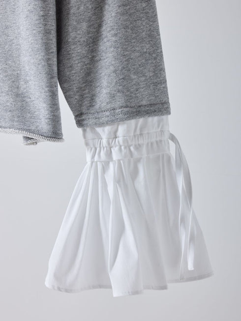 【 予約:2月中旬 】オフショルシャツスリーブスウェット /M261-83011