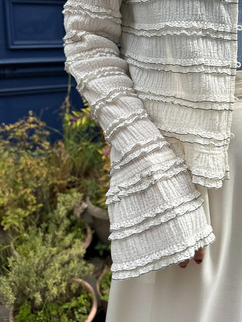 【 予約:2月中旬 】ミニフリル2WAYカーデ /M261-83022