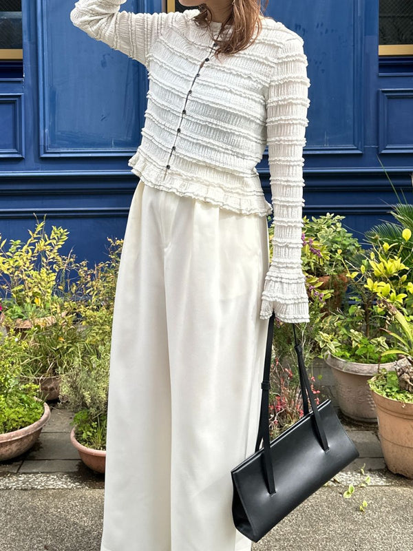 【 予約:2月中旬 】ミニフリル2WAYカーデ /M261-83022