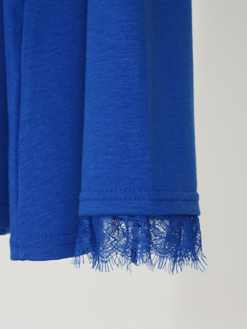 【 予約:2月中旬 】レースカラーフレアTOPS /M261-83030