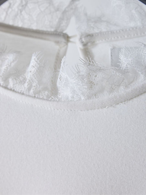 【 予約:2月中旬 】レースカラーフレアTOPS /M261-83030