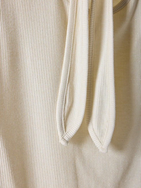 【 予約:2月中旬 】ラメリブバックリボンTOPS /M261-87023