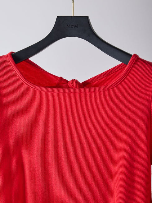 【 予約:2月中旬 】ラメリブバックリボンTOPS /M261-87023