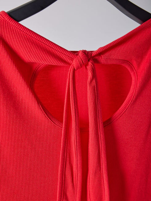 【 予約:2月中旬 】ラメリブバックリボンTOPS /M261-87023