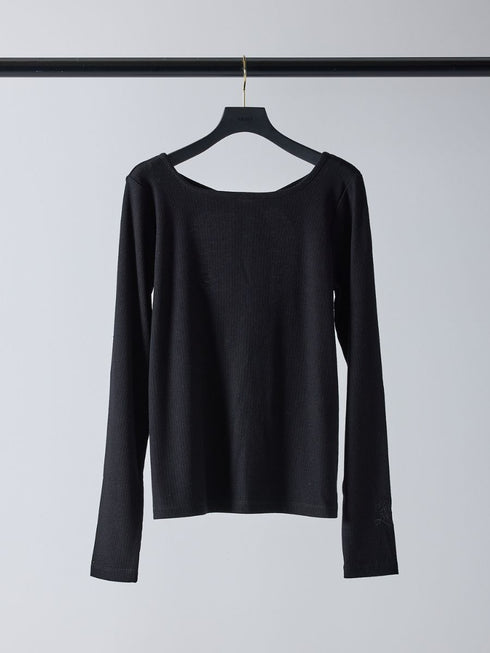 【 予約:2月中旬 】ラメリブバックリボンTOPS /M261-87023