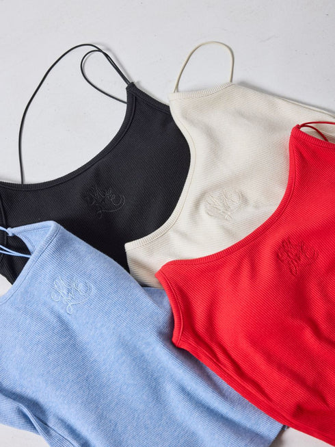 ラメリブカップ付きキャミ /M261-87024