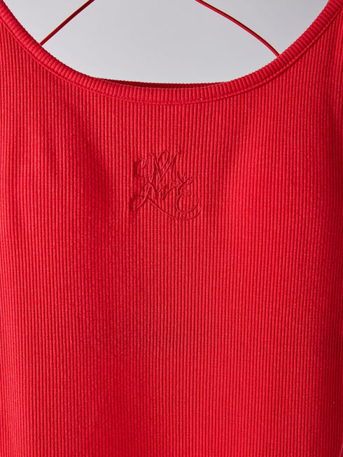 【 予約:2月中旬 】ラメリブカップ付きキャミ /M261-87024