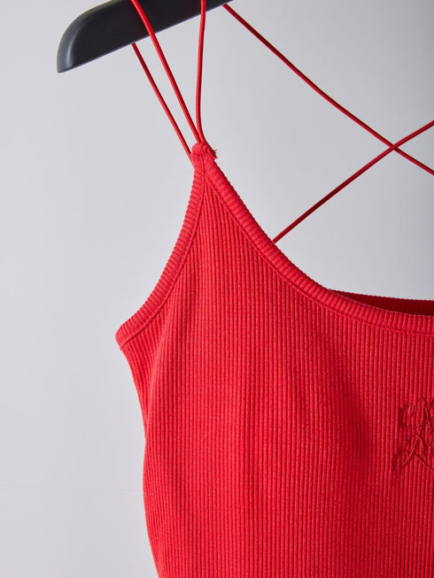 【 予約:2月中旬 】ラメリブカップ付きキャミ /M261-87024