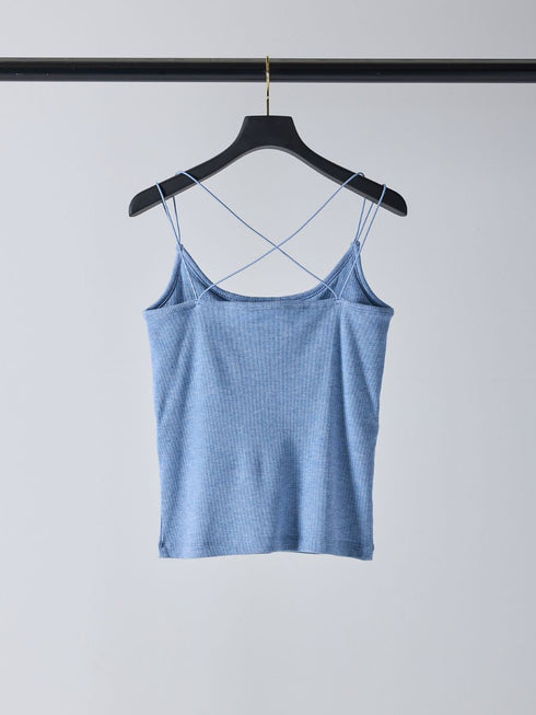 【 予約:2月中旬 】ラメリブカップ付きキャミ /M261-87024