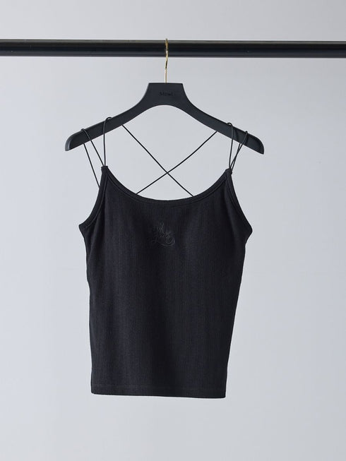 【 予約:2月中旬 】ラメリブカップ付きキャミ /M261-87024