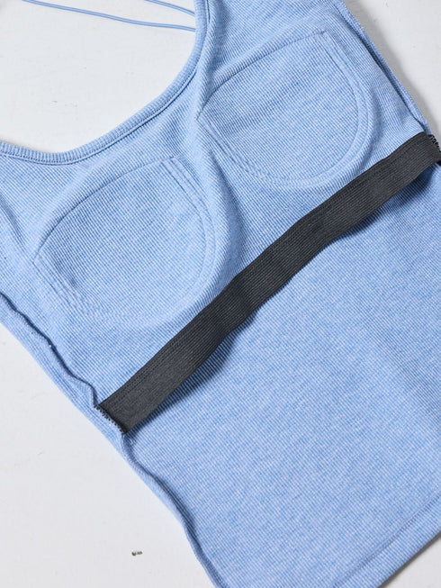 ラメリブカップ付きキャミ /M261-87024