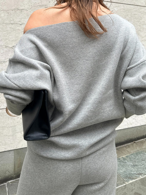 【 予約:2月中旬 】スウェットライクドルマンニット /M261-93025