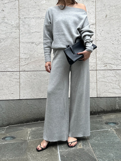 【 予約:2月中旬 】スウェットライクドルマンニット /M261-93025