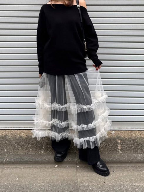 【 予約:2月中旬 】スウェットライクドルマンニット /M261-93025