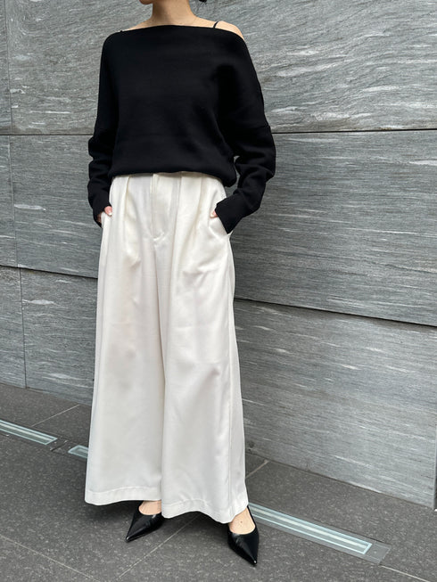 【 予約:2月中旬 】スウェットライクドルマンニット /M261-93025