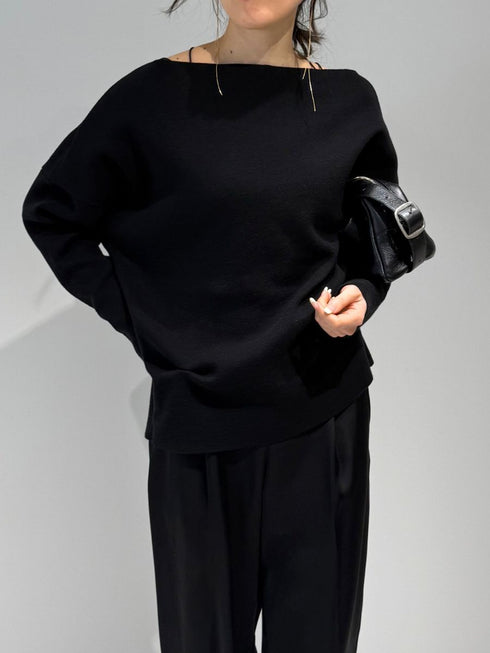 【 予約:2月中旬 】スウェットライクドルマンニット /M261-93025