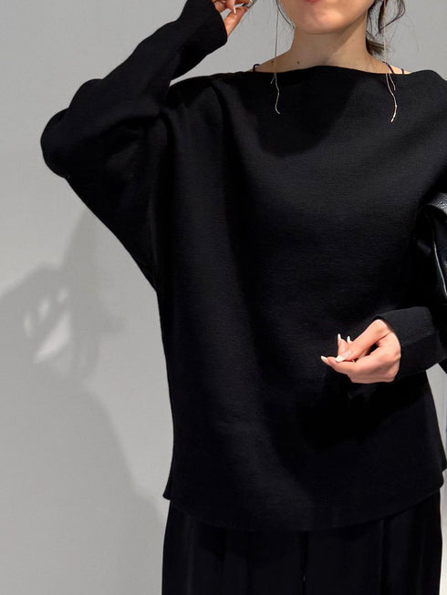 【 予約:2月中旬 】スウェットライクドルマンニット /M261-93025