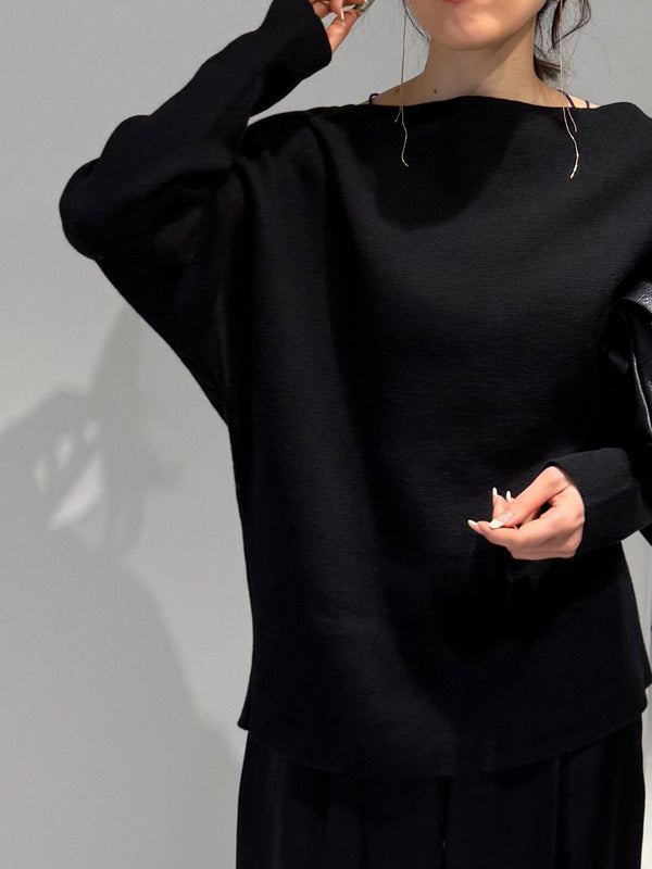 【 予約:2月中旬 】スウェットライクドルマンニット /M261-93025