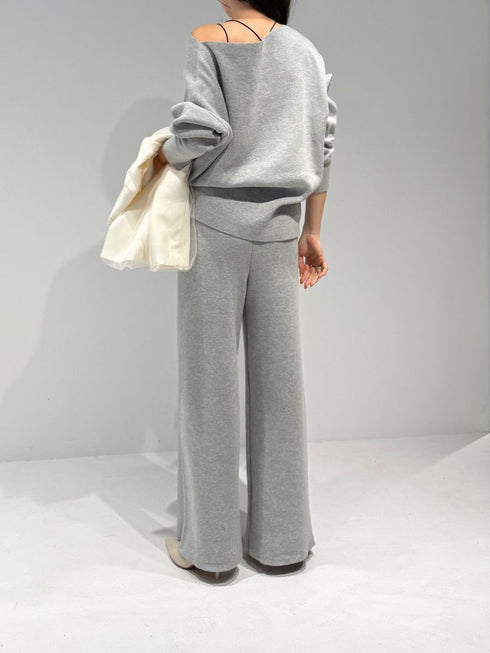 【 予約:2月中旬 】スウェットライクドルマンニット /M261-93025